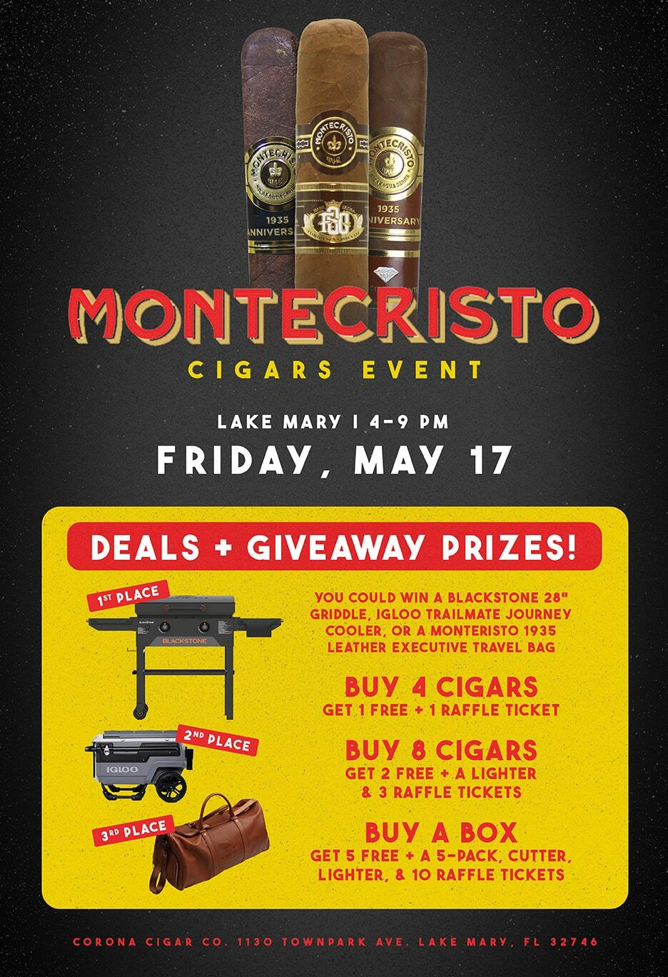 Montecristo Cigars Event - Lake Mary/Heathrow