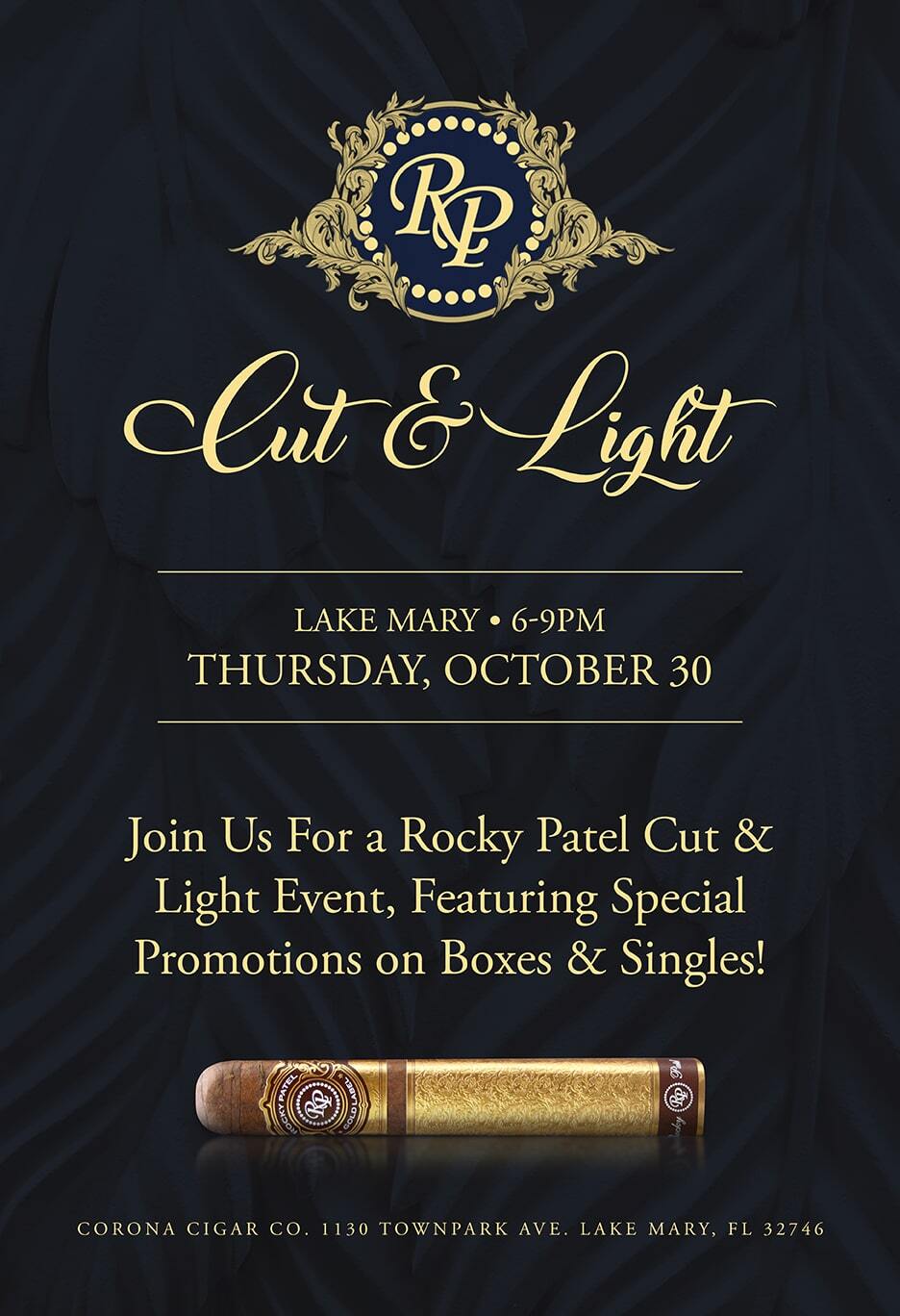  Rocky Patel Cut & Light Event - Lake Mary/Heathrow