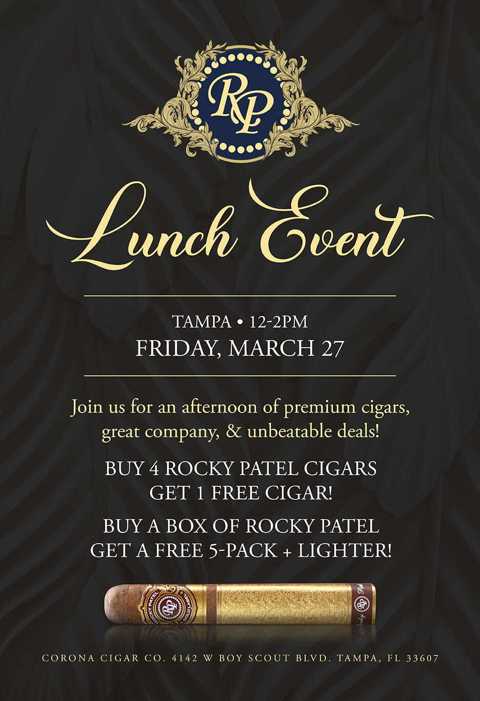 Rocky Patel Cigars Lunch Event - Tampa