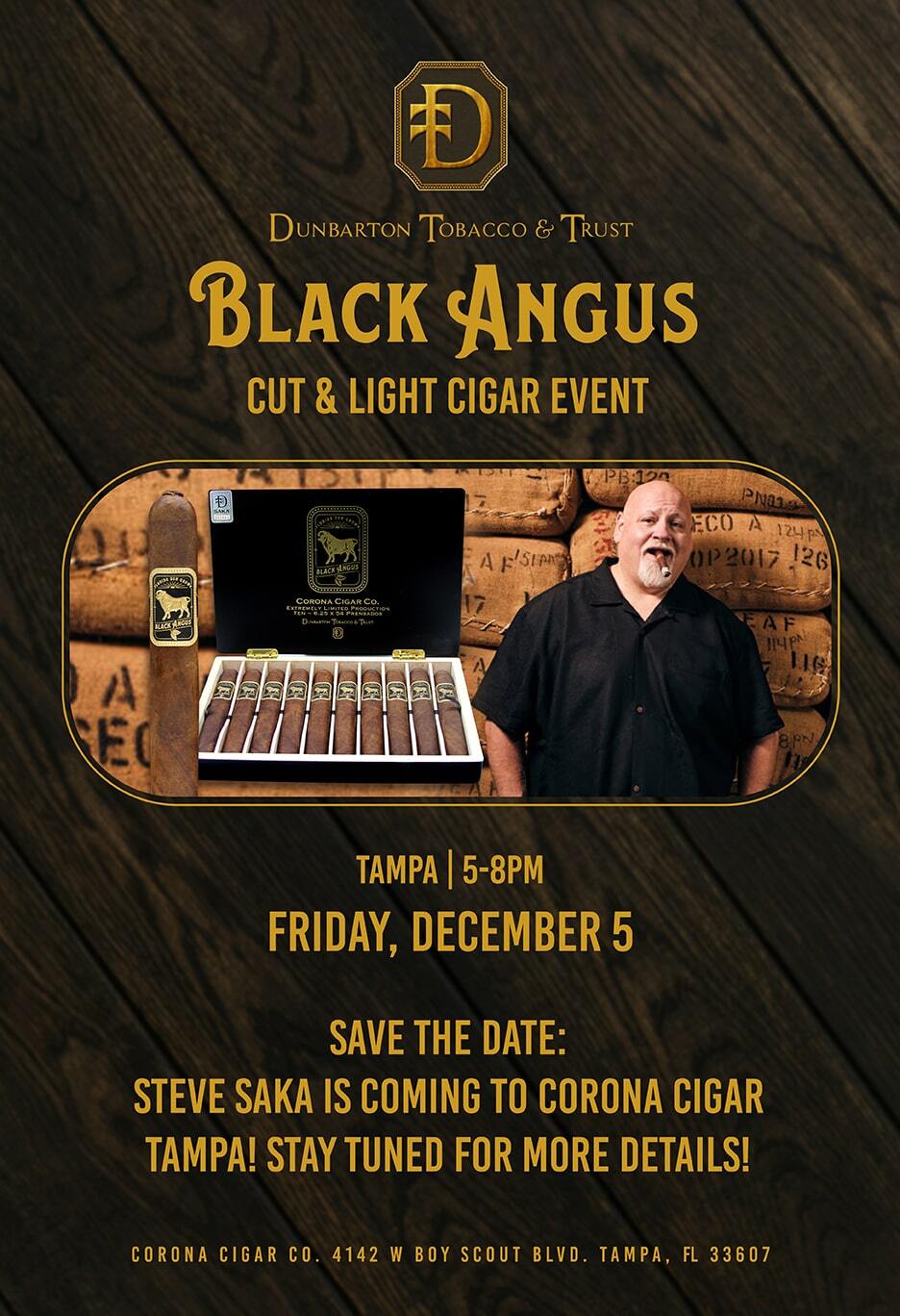 Black Angus Cut & Light Event ft. Steve Saka - Tampa