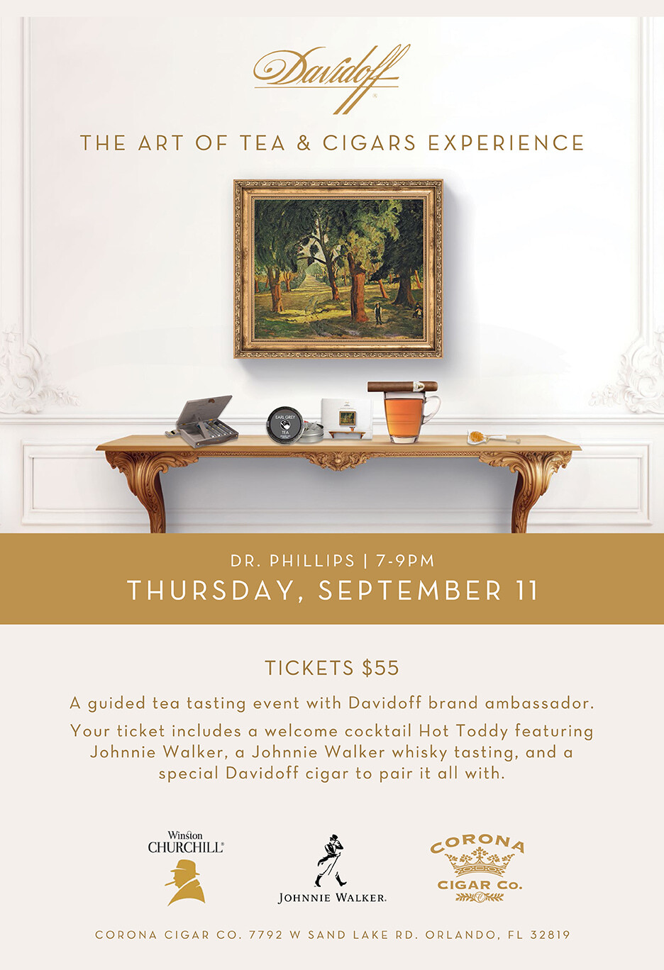 Davidoff Tea Tasting Event - Dr. Phillips