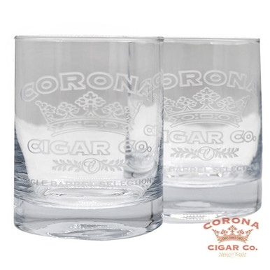 Corona Cigar Co. Rocks Glasses Set