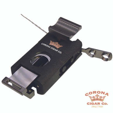 Corona Cigar Visol Joplin Quad Torch Lighter - Black