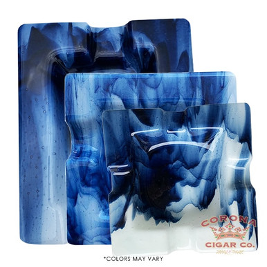 Aaron Thomas Collection Blue Smokey Ashtrays