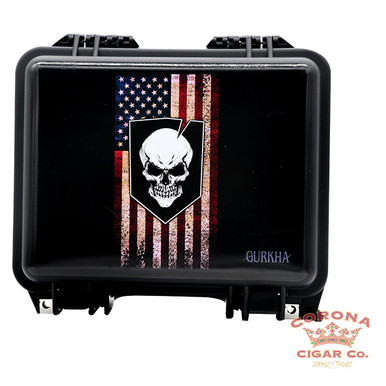 Gurkha 15ct Travel Humidor - Torn Flag