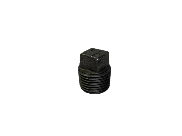 BLACK MALLEABLE FITTING SQUARE HEAD PLUG