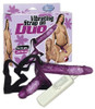 Vibrating Strap on Duo Purple