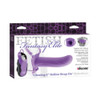 Fetish Fantasy Elite 17.5 cm vibrating Hollow Strap-On Purple with remote control