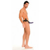 Vibrating Hollow Strap-On with Purple dildo 15cm