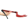 Fetish Fantasy Cat O'nine tails black and Red Leather Flogger Whip