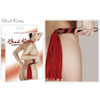 Luxury Red suede flogger whip 53cm