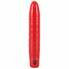 Red classic wavy soft vibrator 18cm