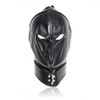 BDSM Cyprus-Godzilla Leather Black Hood with zippers mouth eyes