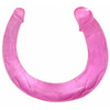 Double Dong Bendable Jelly Soft Pink Dildo 16 inch.