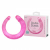 Double Dong Bendable Jelly Soft Pink Dildo 16 inch.