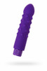 Purple silicone vibrator of pleasure anal and pussy
