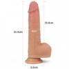 8.5″ Dual layered Silicone Rotating Nature Cock Anthony