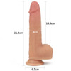 8.5″ Dual layered Silicone Rotating Nature Cock Anthony