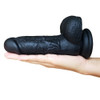 BLACK DILDO PLATINUM 6»