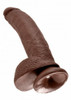 Brown Cock 9 Inch With Balls