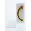 Gilded Glass Dildo Glamor Glass Curved Dildo – Small