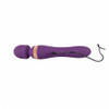 Wand type vibrator with vibration at both ends Purple