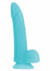 Smooth Glowing Dong 5 Inch light blue