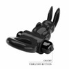 Pretty Love Black Vibrant Penny Ring Bunny