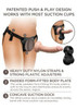 Vibrating Silic. Body Dock Kit Black