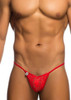 Lace Thong Red L/XL Large