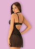 Babydoll & Thong Black L/XL Large Obsessive