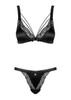 Obsessive Underwire Bra & Panty Black L/XL Large