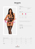 Strapelie Corset & Thong Black L/XL Large 	Obsessive