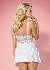 Padded Babydoll & Thong White L/XL Large Obsessive