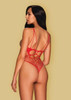 Crotchless Teddy Red S/M/L Fits them All Obsessive 1  