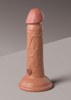 6 Inch 2Density Silicone Cock Caramel