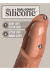 6 Inch 2Density Silicone Cock Caramel