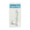 Jelly Royale CLear Dildo 15cm with balls and suction cup