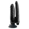 King Cock Vibrating Double Penetrator Black