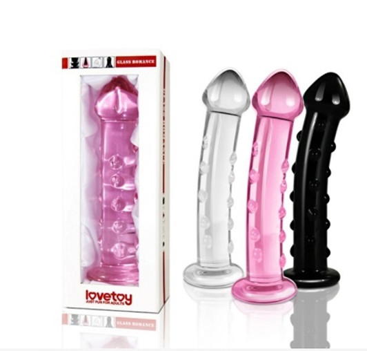 LUXURY GLASS DILDO Black