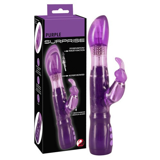 Rabbit Vibrator in erotic purple color