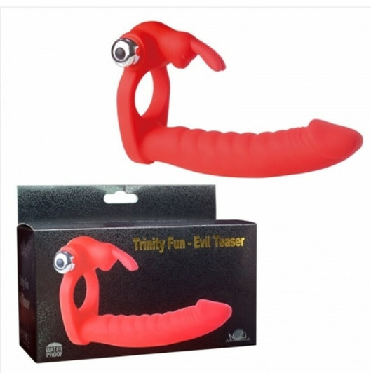 Silicone Strap-on Dildo for him 1 red