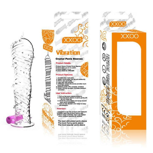 CLEAR RIBBON PENIS SLEEVE