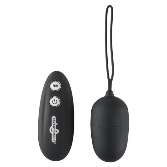 Ultra Seven Remote Control Vibrating Egg Black