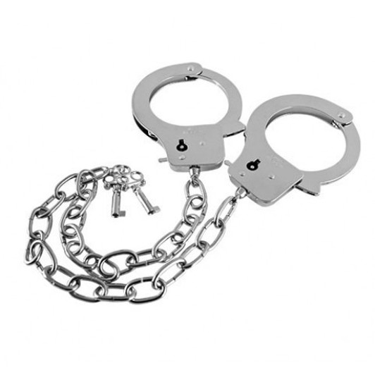 Metal Handcuffs Long Chain 45cm