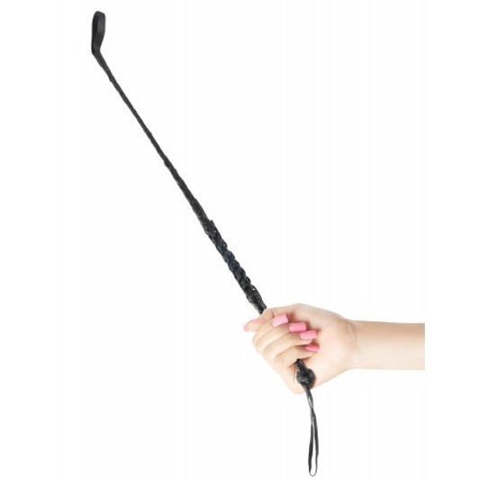 Fetish Fantasy Black leather Riding Crop 82 cm