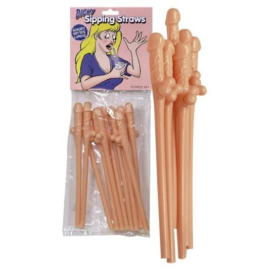 Ten Party Penis Straws