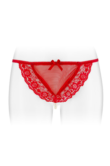 String rouge perles nacrées Katia Fashion Secret O/S