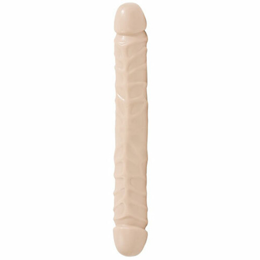 Doc Johnson Double headed veined 30 cm Dong- Flesh