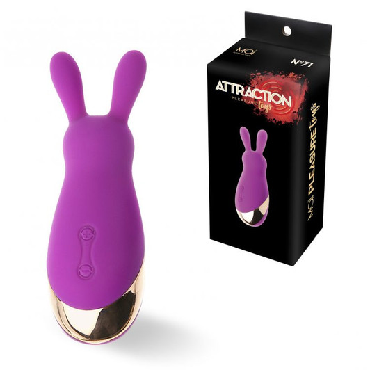 SILICONE VIBRATOR 10 FUNCTIONS RECHARGEABLE MAI Nº 71 PURPLE